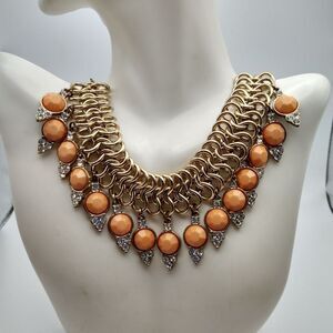 Heavy goddess statement necklace